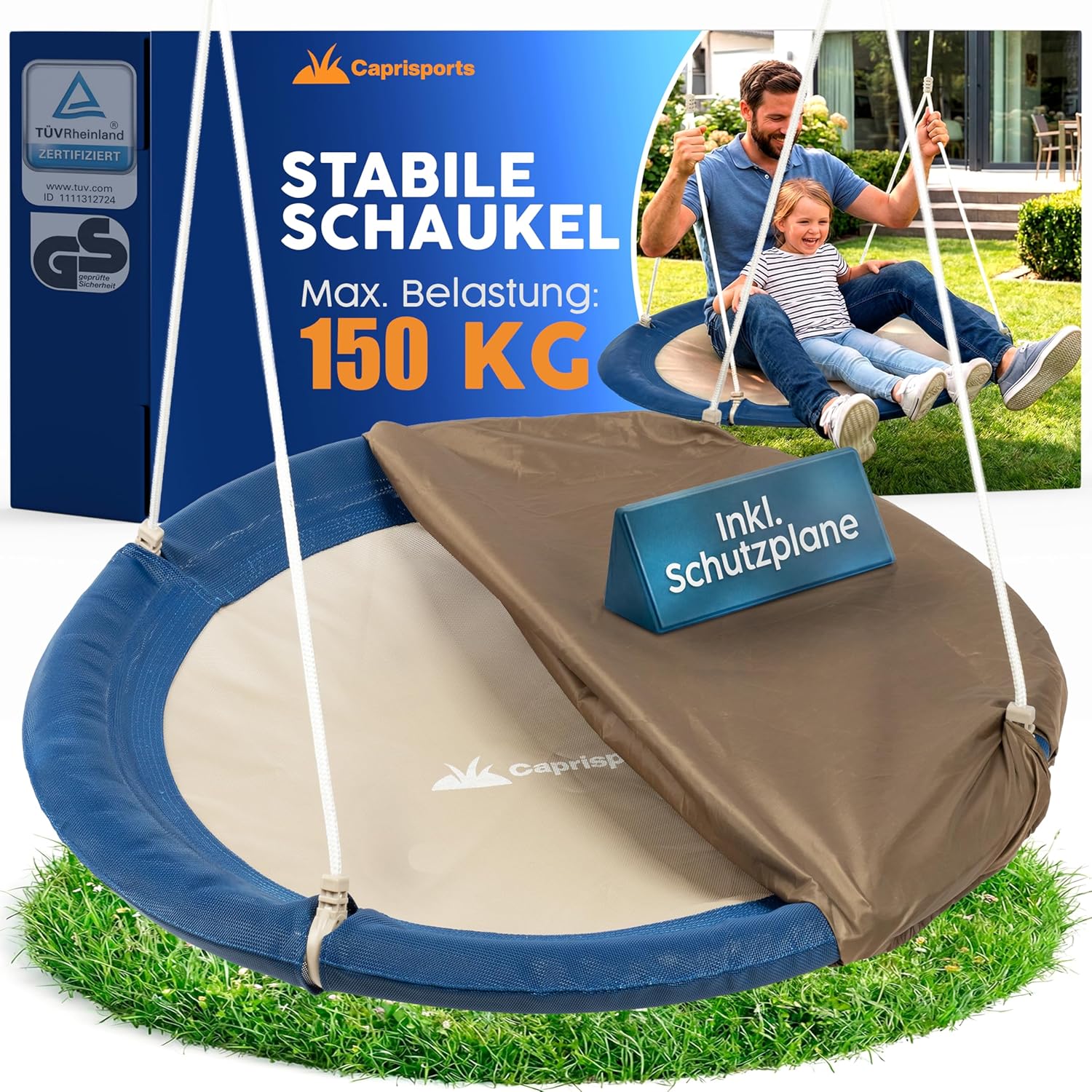Caprisports Nestschaukel outdoor - inklusive Abdeckhaube