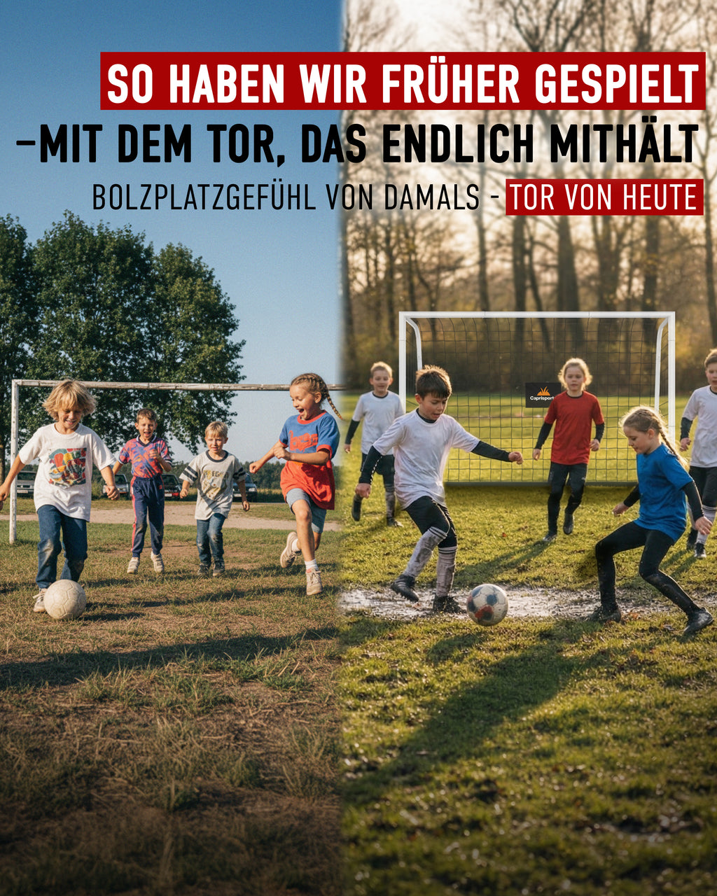 Caprisports Fußballtor für Kinder und Erwachsene